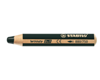 STABILO Multitalentstift woody 3 in 1, rund, schwarz