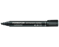 Staedtler Viltstift  350 schuin zwart 2-5mm