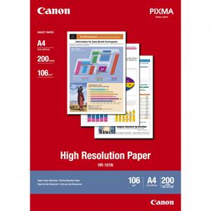 Canon Normalpapier HR-101N hochauflösend A4 (210 x 297 mm) 106 g/m² - 200 Blatt (1033A001)