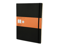 Moleskine Notizbuch, Xlarge, Liniert, Soft Cover, Schwarz, Schwarz