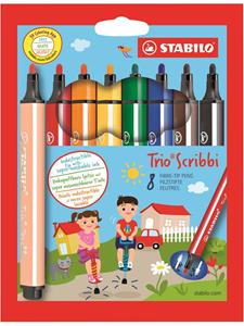 Stabilo Trio Scribbi 8 stuks