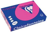 Clairefontaine Trophée Intens, gekleurd papier, A4, 80 g, 500 vel, fluo roze