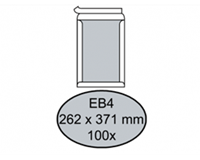 Quantore Envelop  bordrug EB4 262x371mm zelfkl. wit 100stuks
