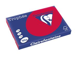 Clairefontaine Trophée Intens A3, 120 g, 250 vel, kersenrood