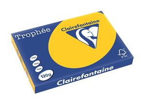 Clairefontaine Trophée Intens A3, 120 g, 250 vel, zonnebloemgeel