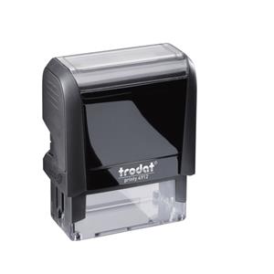 Trodat Printy tekststempel, met voucher Printy 4912, ft 47 x 18 mm, op blister