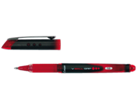 Pilot Rollerpen  V-Ball grip VB10 rood 0.6mm