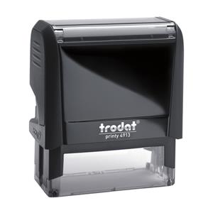 Trodat Printy tekststempe,l met voucher Printy 4913, ft 58 x 22 mm, op blister