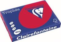 4 x Clairefontaine Kopierpapier Trophee A3 160g/qm VE=250 Blatt kirsch