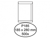 Quantore Envelop  akte P185 185x280mm wit 500stuks