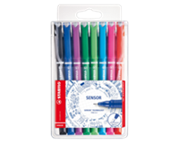 Stabilo Fineliner  sensor assorti 0.3mm etui à 8stuks