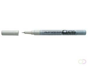 PILOT Permanent-Marker SUPER COLOR, extra feine Spitze, weiß