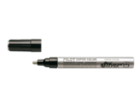 Pilot Viltstift  Super SC-S-M lakmarker rond zilver 2mm