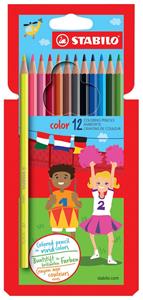 Stabilo kleurpotlood Color 12 potloden in een kartonnen etui