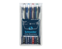 schneider Rollerpen  One Business set à 4 stuks 0.6mm assorti