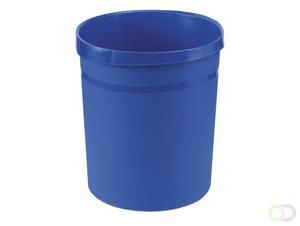 Papierbak kunststof 18L. blauw. hoogte 31 cm