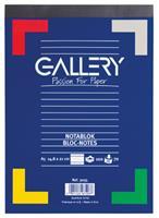 Gallery schrijfblok, ft A5, gelijnd, blok van 100 vel