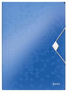 Elastomap WOW 3-kleps A4 PP blauw