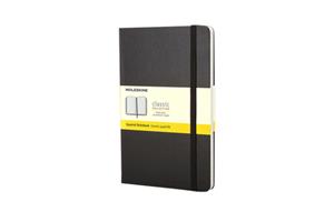 Moleskine notitieboek, ft 9 x 14 cm, geruit, harde cover, 192 bladzijden, zwart