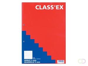 Class'ex cursusblok, geruit 5 mm, blok van 100 vel