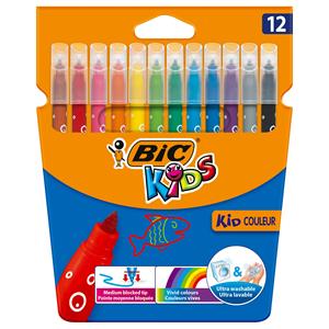 BIC Viltstift  217 kid couleur 750 assorti medium etui à 12st