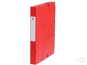 5 Star elastobox, rug van 4 cm, rood