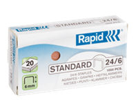 Rapid Nieten  24/6 kopercoating standaard 1000 stuks