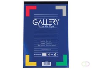 Gallery schrijfblok, ft A4, gelijnd, blok van 100 vel