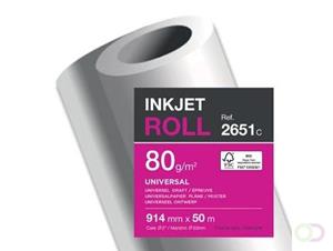 Clairefontaine plotterpapier ft 914 mm x 50 m, 80 g