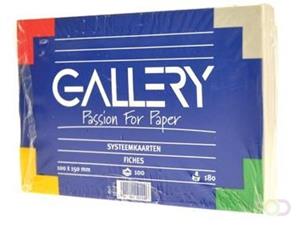 Gallery witte systeemkaarten, ft 10 x 15 cm, effen, pak van 100 stuks