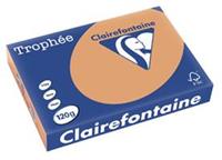 Clairefontaine Trophée Pastel, gekleurd papier, A4, 120 g, 250 vel, mokkabruin