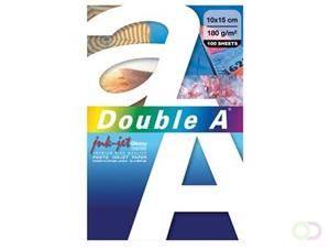 Double A fotopapier ft 10 x 15 cm, 180 g, pak van 100 vel