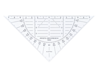 Geodriehoek  1550 160mm flexibel transparant