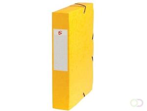 5 Star elastobox, rug van 6 cm, geel