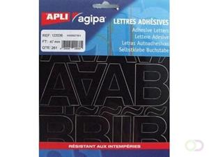 Agipa etiketten cijfers en letters letterhoogte 47 mm, 261 letters