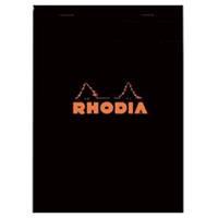 RHODIA Notizblock No. 16, DIN A5, kariert, schwarz