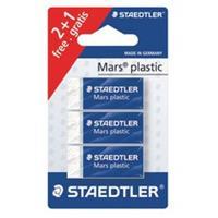 Staedtler Mars plastic Radierer, 2 & 1 Stück