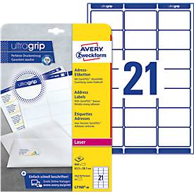 AVERY Avery Zweckform QuickPEEL Adress-Etiketten, 63,5 x 38,1 mm