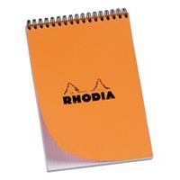 RHODIA Spiralnotizblock No. 16, DIN A5, kariert, orange