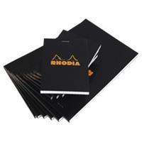 RHODIA Notizblock No. 18, DIN A4, kariert, schwarz