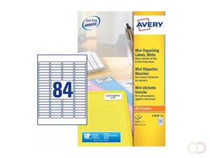 Avery Etiket  L7656-25 46x11.1mm wit 2100stuks