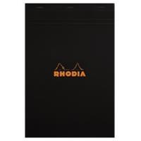 RHODIA Notizblock No. 19, DIN A4+, kariert, schwarz