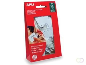 Apli draadetiketten ft 22 x 35 mm (b x h) (7011), etui van 100 stuks