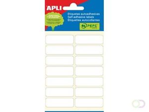 Apli witte etiketten ft 13 x 40 mm (b x h), 84 stuks, 14 per blad (2672)