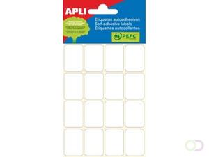 Apli witte etiketten ft 19 x 27 mm (b x h), 96 stuks, 16 per blad (2675)