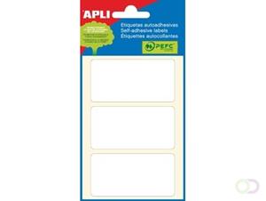 Apli witte etiketten ft 34 x 67 mm (b x h), 18 stuks, 3 per blad (2684)