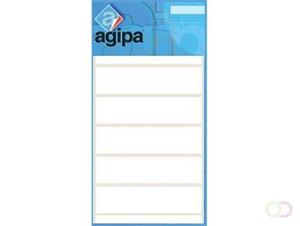 Agipa witte etiketten in etui ft 12 x 18 mm (b x h), 210 stuks, 30 per blad