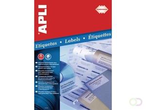 Apli Transparante etiketten ft 48,5 x 25,4 mm (b x h), 880 stuks, 44 per blad, doos van 20 blad