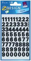 AVERY Avery Zweckform ZDesign Zahlen-Sticker 0-9, Folie schwarz