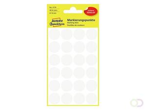 Avery Etiket  3170 rond 18mm wit 96stuks